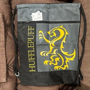 Harry Potter Hufflepuff Mascot Drawstring Backpack. NWT. Brand: Universal